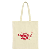 Happy Mothers Day Tote Bag, Mom Gift, Heart Design, Everyday Bag, Gift for Mom, Shopping Tote, Reusable Bag, Mothers Day Gift - Tawshia